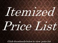 Itemized Price List